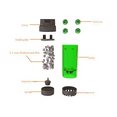 thumbnail image 3 of 5X Aquarium Fish Tank Fluidized Moving Bed Filter Bubble Bio Media Filter with Air Stone and Sponge Filter LH-300, 3 of 6