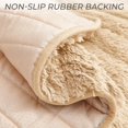 thumbnail image 3 of Aorsher Plush Recliner Slipcover, Artificial Wool Lazy Boy Chair Cover for Recliner Chairs and Furniture, Quilted Cover for Home, 3 of 16