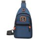 thumbnail image 1 of Bolso con cinturón para el pecho para hombre, riñonera de viaje de tela Oxford de gran capacidad (azul), 1 of 7