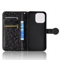 thumbnail image 5 of SaniMore Wallet Case for iPhone 14 Pro 6.1" 2022, Glitter PU Leather Case Polka Dot Card Slots Cash Pocket Kickstand Removeable Wrist Strip Magnetic Clasp All-around Protective Case, Black, 5 of 12