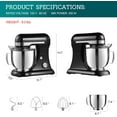 Kitchen Stand Mixer, Household Countertop Electric Standing Tilt Head