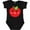 AB-Black, variant on Smiling Apple Boys or Girls Baby Bodysuit