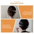 thumbnail image 3 of OUNONA 2 Pcs Épingles à Cheveux de Luxe en Alliage de Zinc Argenté pour Femmes, 3 of 7