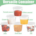 thumbnail image 2 of 300 x 1Oz Round Food Container Pots with Lids,Hinged Sauce Pots Reusable Jelly Shot Cups Small  Pot Restaurants, 2 of 7