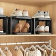 thumbnail image 4 of Vertical Shoe Rack: 8 Tiers Stackable Shoe Rack for Closet DIY Free Standing Shoe Organizer Small Shoe Shelf for Small Spaces and Narrow Spaces Plastic, 4 of 9