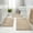 Beige, variant on Aonewoe Bath Mat Sets 3 Piece Microfiber Bathroom Mat Sets Water Absorbent Washable Non Slip Bath and Toilet Rug Set for Bathrooms Decor(Gray)
