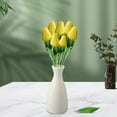 thumbnail image 3 of Ptetnvg Artificial Tulip Flower Real Touch Multicolor Velvet Texture Realistic Anti-fading Home Decoration Tulip Flower, 3 of 7