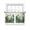 Off-White, variant on Palm Leaves Tropical Sheer Curtains 54 Inch Length 2 Panels Set Window Treatments, Green Botanical Summer Linen Rod Pocket Semi Curtains for Living Room/Bedroom/Kitchen Décor, 104"W x 54"L