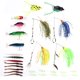 thumbnail image 1 of Kit de cebo de plástico para spinning y crankbait, colección Ideal Tackle, juego de señuelos de pesca de lubina de 28 piezas, 1 of 8