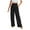 Black, variant on GEWSEY Women Linen Pants Wide Leg Casual Palazzo Pants Cotton Linen Lounge Beach Summer Pants with Pockets 29"/31"/ 33" Yellow, M