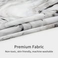 thumbnail image 3 of Extra Long Shower Curtain 72 x 84, Grey Marble 84 inch Tall Shower Curtain Set with Hooks, Modern Abstract XL Shower Curtain for Bathroom Decor, Luxury Washable Fabric Shower Curtain, 3 of 6
