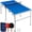Blue, variant on Best Choice Products 6x3ft Portable Ping Pong Table Game Set, Folding Table Tennis w/ 2 Paddles, Balls - Light Blue
