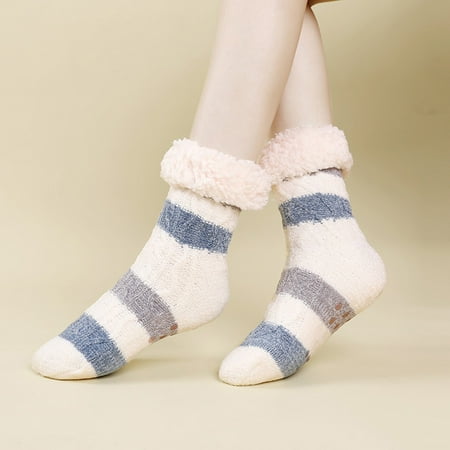 

2 packs* Soft Socks Women Thick Super Warm For Winter Home Fuzzy Socks Super Soft Comfort Of Coral Fleece Slipper Socks