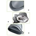 thumbnail image 3 of Graflsoa Extended Heat-Resistant Gray Silicone Oven Gloves with Cotton Lining and Hand Clips, Safe for Baking and Cooking Up to 230℃, Non-Slip Design, Hanging Holes Included, Modern Kitchen Essential, 3 of 7