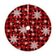 thumbnail image 2 of Christmas Tree Skirt 36 Inches Snowflake Red Xmas Halloween Holiday Reindeer Tree Skirt Soft Festive Ornaments, Precise 36-Inch Snowflake Tree Skirt, Red Xmas Halloween Holiday Reindeer, 2 of 9