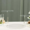 thumbnail image 6 of Efavormart 23" Clear 3-Tier Plastic Spiral Pedestal Dessert Display Riser, Round Cupcake Cake Stand, 6 of 10