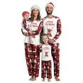 thumbnail image 4 of mgoYE Christmas Pjs for Family Matching Christmas Pajamas Set Long Sleeve Sleepwear Nightwear for Couples Kids Baby(Red,7-8 Years), 4 of 9