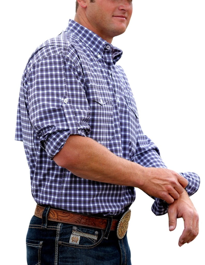 ButtonDown Shirts Cinch Mens Arenaflex Long Sleeve Ripstop Two Pocket Button Down Outdoor