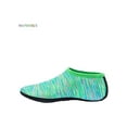 thumbnail image 4 of BadPiggies Water Socks Sports Beach Barefoot Quick-Dry Aqua Yoga Shoes Slip-on for Men Women Kids (L, Line Green), 4 of 5