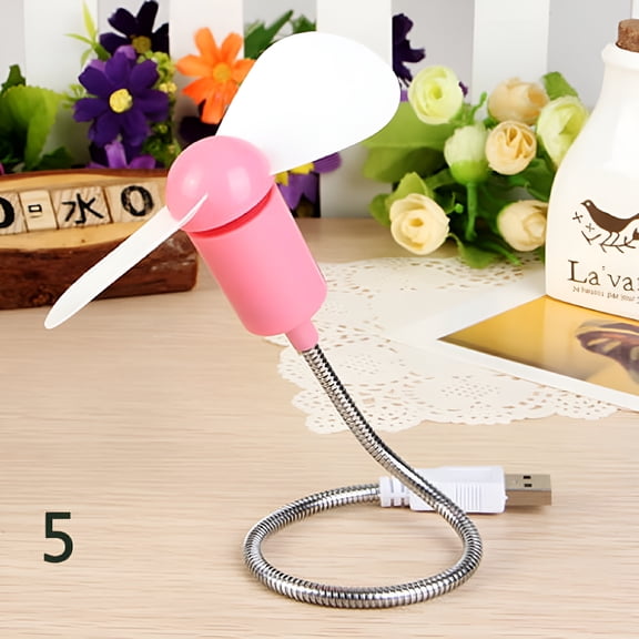 HIBIBUD Portable Flexible USB Cooling Fan for Laptop Desktop PC Computer