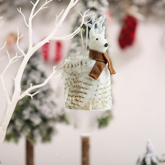 OKKVV Christmas Tree Hanging Decorations, Holiday Window Ornaments, Soft Felt Fabric Hanging Decor for Xmas Tree, Home, Party, Festive Seasonal Decoration Festive Decor