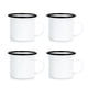 thumbnail image 1 of Taza esmaltada MAIKESUB de 12 oz con borde negro para acampar y viajar, 1 of 8
