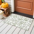thumbnail image 4 of Pastoral Flowers Washable Area Rug 2 x 3 ft Light Green Flower Farmhouse Plant , Soft Non Slip Rugs Stain Repellent Indoor Felt Carpet for Living Dining Room Bedroom Home Office, 4 of 9