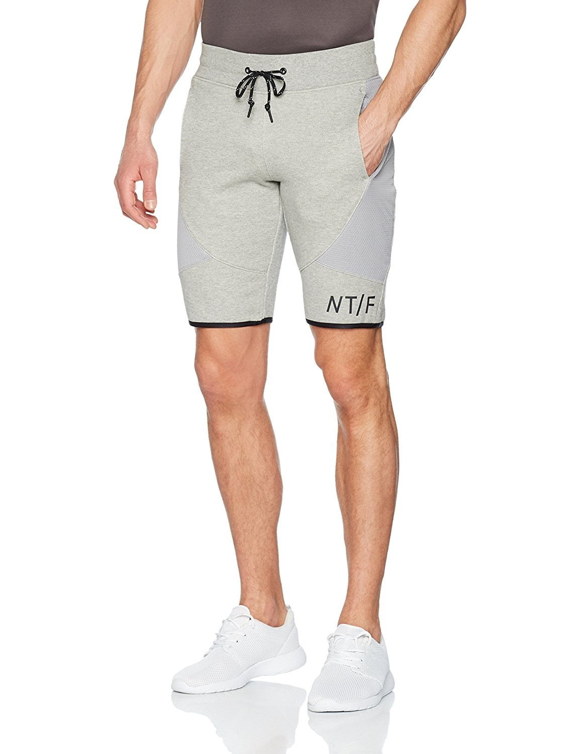nike grey track shorts