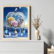 thumbnail image 3 of Hilo Algodón Bordado Punto Cruz Amor Con Nieve Y Rosa 11CT 40x50cm, 3 of 9