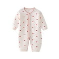 thumbnail image 2 of XIMIN Baby Jumpsuit for Spring Summer Autumn, Pure Cotton Long Sleeve Outdoor Climbing Clothes, Soft Bodysuit Romper, 2 of 9