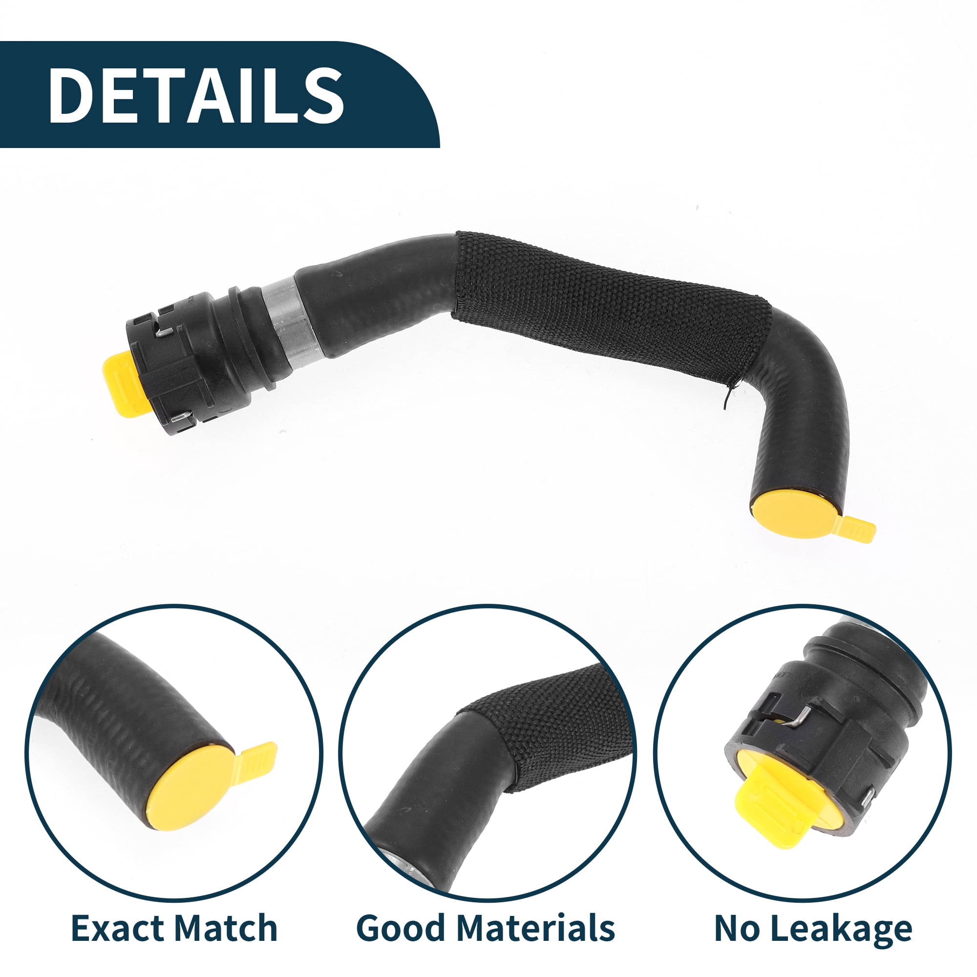 Unique Bargains Heater Hose for Audi A4 B8 2.0L 2010-2016 Engine Coolant Tank Hose