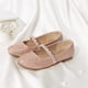 thumbnail image 5 of DREAM PAIRS Zapatos Bailarinas Mary Jane para Niñas Oro Rosa Talla 2, 5 of 6