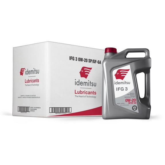 IDEMITSU IFG3 0W-20 SP/GF-6A Motor Oil - 5 qt, 4PACK (30015203-95300C020)