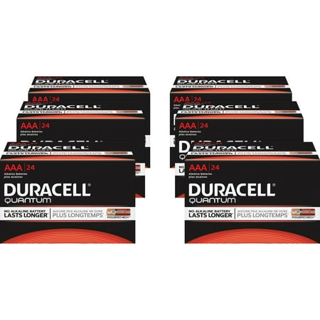 Duracell, DUR66241CT, Quantum AAA Batteries, 144 / Carton, Red,Black