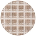 thumbnail image 2 of SAFAVIEH Beach House Eliot Geometric Indoor/Outdoor Area Rug, Brown/Ivory, 6'7" x 6'7" Round, 2 of 9