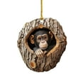 thumbnail image 1 of Animal Christmas Ornament Christmas Tree Animal Pattern 2D Acrylic Ornament Animal Decoration Seasonal For Christmas Tree Ceiling Christmas Keepsake Chandelier Hanging Garland Christmas Garland, 1 of 3