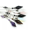 thumbnail image 3 of GKNET Crystal Point Prism Pendulum With Catcher and Merkaba Star For Dowsing-Amethyst, 3 of 9