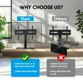 thumbnail image 4 of MountFTV Support TV Universel Pivotant de Table pour TV LCD LED 32-80 Pouces, Max 600x400mm, Supporte jusqu'à 110 lbs, 4 of 8