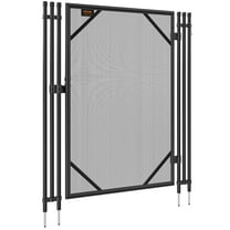 Heavy Duty Pool Gate 48" x 30" - Removable & Lockable Safety Fence for Kids and Pets Protection