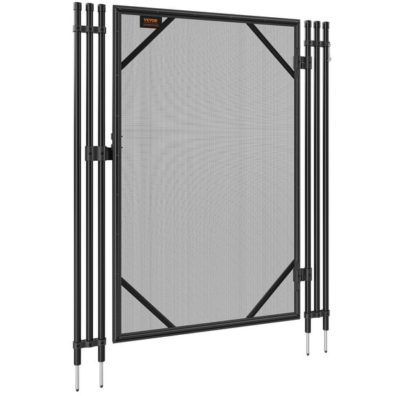Heavy Duty Pool Gate 48" x 30" - Removable & Lockable Safety Fence for Kids and Pets Protection