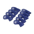 thumbnail image 4 of Lipstore 9 Pieces Golf Club Covers Lightweight PU Leather Easy on Off Club Headcovers Blue, 4 of 8