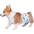 thumbnail image 4 of Pet Soft Washable Belly Bands (Pack of 3) - 2021 Latest Washable Male Dog Diapers, Comfort Reusable Male Dog Belly Wraps Diapers for Doggy Puppies(S, Space), 4 of 7