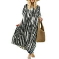 thumbnail image 1 of iTNHFP Robes Décontractées d'Hiver pour Femmes Grande Taille Kaftans Décontractés Col en V Longue Robe Maxi Douce pour l'Été, 1 of 8