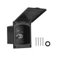 thumbnail image 1 of Youkk 1/2/3 Durable And Convenient Box Easy Installation And Corrosion,RV Inlet Resistant Temperature Resistant For Durable black 1 Pc, 1 of 6