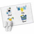 thumbnail image 6 of Cartoon Laundry Room Bathroom Rug Washable 2x3 Entryway Rug Non Slip Modern Minimalist Front Door Mat Low Pile Indoor Doormat Throw Floor Carpet for Kitchen Bedroom Entrance, 6 of 8
