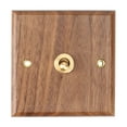 thumbnail image 6 of Retro American Industrial Style Light Switch Socket, Solid Wood Brass Toggle Switch Plate, Antique Home Stay Switch(1), 6 of 8