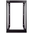 thumbnail image 4 of NavePoint 15U Wall Mount IT Open Frame 19 Inch Rack with Swing Out Hinged Gate Black, 4 of 10