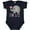Navy Blue, variant on Inktastic Half Birthday Cute Elephant Girls Baby Bodysuit