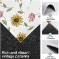 thumbnail image 3 of White Pink Flower Green Leaf Pattern Kitchen Rugs Sets Of 3,Kitchen Runner Rugs Non Skid Washable,Decorative Kitchen Floor Mats for Kitchen,Sink,Laundry,17"x30"+ 17"x47" + 17"x59", 3 of 6