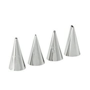 Wilton 4-Piece Stainless Steel Writing Tip Set for Cakes and Cookies